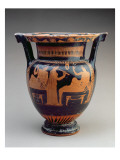 Attic Red-Figure Column Krater with a Symposium Scene of a Flute Player