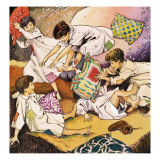 A Pillow Fight  Illustration from 'Peter Pan' by JM Barrie