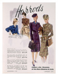 Advertisement for Women's Blouses and Suits at Harrods  1945