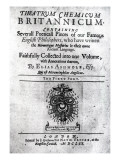 Titlepage to 'Theatrum Chemicum Britannicum' by Elias Ashmole  1652