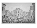 The Five Points  Junction of Baxter  Worth and Park Streets  New York  C1829