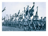 Parade of the Banner Company of the 'steel Helmets'  Berleburg  18-19th June 1932