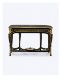 One of a Pair of Ormolu-Mounted Brown Tortoiseshell Pier Tables  C1710