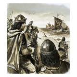 Edward the Confessor as a Young King Enduring Trouble from Danish Invaders