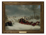 The Liverpool Mail in a Snowstorm Near St Albans  1837