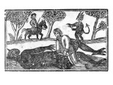The Gelding of the Devil  an Illustration from 'A Book of Roxburghe Ballads'