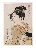 A Bust Portrait of the Waitress Okita of the Naniwaya Teahouse