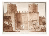 The Porta Capena or Porta San Sebastiano  1833