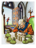 Giant Counting Money in His Castle  Illustration from 'Jack and the Beanstalk'  1969