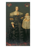 Double Portrait of Mary  Lady Bowes  Aged 24  and Her Eldest Son  Thomas  1630