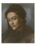 Portrait of Christina Rossetti  Head and Shoulders  Turned Three-Quarters to the Left  1877