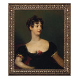Portrait of Lady Beresford  Seated  Half-Length in a Black Dress Decorated with a Rose
