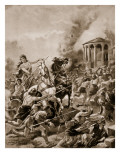 Boadicea's Attack Upon Camulodunum  60Ad  Illustration from 'The History of the Nation'
