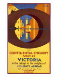 The Continental Enquiry Office at Victoria  Poster Advertising Southern Rail