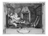 The Idle 'Prentice Returned from Sea  and in a Garret with a Common Prostitute'  Plate Vii