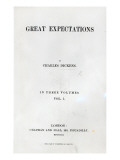 Titlepage to Great Expectations by Charles Dickens  First Edition Volume  1861