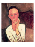 Lunia Czechowska with Her Left Hand on Her Cheek  1918