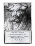 Friedrich Iii  Elector of Saxony  Engraved by Albrecht Durer  1524