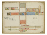 Studies of Decorative Ceiling Panels  San Miniato  Florence  1891