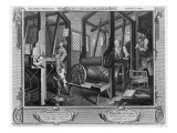 The Fellow 'Prentices at their Looms  Plate I of 'Industry and Idleness'  1747