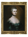 Portrait of the Countess of Sussex  Bust Length  in a Blue Dress with Black Facings