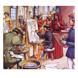 Lorenzo De Medici Visiting the School He Set Up for Artists