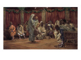 Jesus Washing the Disciples' Feet  Illustration for 'The Life of Christ'  C1886-94