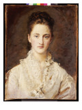 Portrait of the Artist's Daughter  Mary  Half Length  1875-76