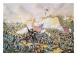 Capture of Fort Fisher  15th January 1865  Engraved by Kurt and Allison  1890