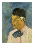 Young Man with a Flower Behind His Ear  1891