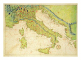 Italy  from an Atlas of the World in 33 Maps  Venice  1st September 1553