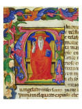St Jerome  from a Mariegola of the Lay Guild of St Jeroma  C1400
