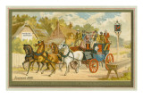 Hudson's Liverpool and York Coach'  Advertisement for Hudson's Extract of Soap  1881