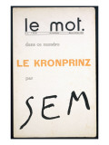Front Cover of 'Le Mot'  December 1914