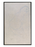 Woman Leaning to the Right with Long Hair  C1910-11