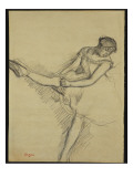 Dancer Seated  Readjusting Her Stocking  C1880