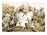 Illustration from 'Tom Thumb' by the Brothers Grimm 