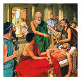 Hippocrates Discouraging the Use of Primitive Medical Techniques