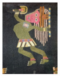 Woven Wool Dancer with Baton  Paracas Tribe