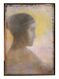 Head of a Young Woman in Profile  C1895