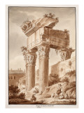 The Temple of Jupiter Tonans  Ruins  1833