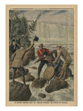 A Man in a Barrel Crossing the Niagara Falls