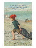 Advertisement for Lautz Bro's and Co's Pure and Healthy Soaps  C1880