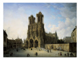 The Southwest Wing of the Cathedral in Reims  1826