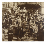 Victory Celebrations under Eros  Piccadilly  London  1919