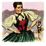 Girl in the Costume of the Austrian Tyrol