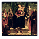 The Virgin and Child Enthroned with Saints
