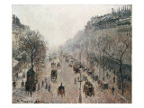 Boulevard Montmartre on a Foggy Sunny Morning  1897