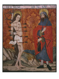 St Sebastian and St James the Great  Panel