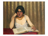 Reader with a Yellow Necklace  1912
